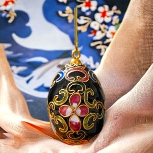 Vintage Cloisonné Hanging Egg